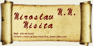 Miroslav Misita vizit kartica